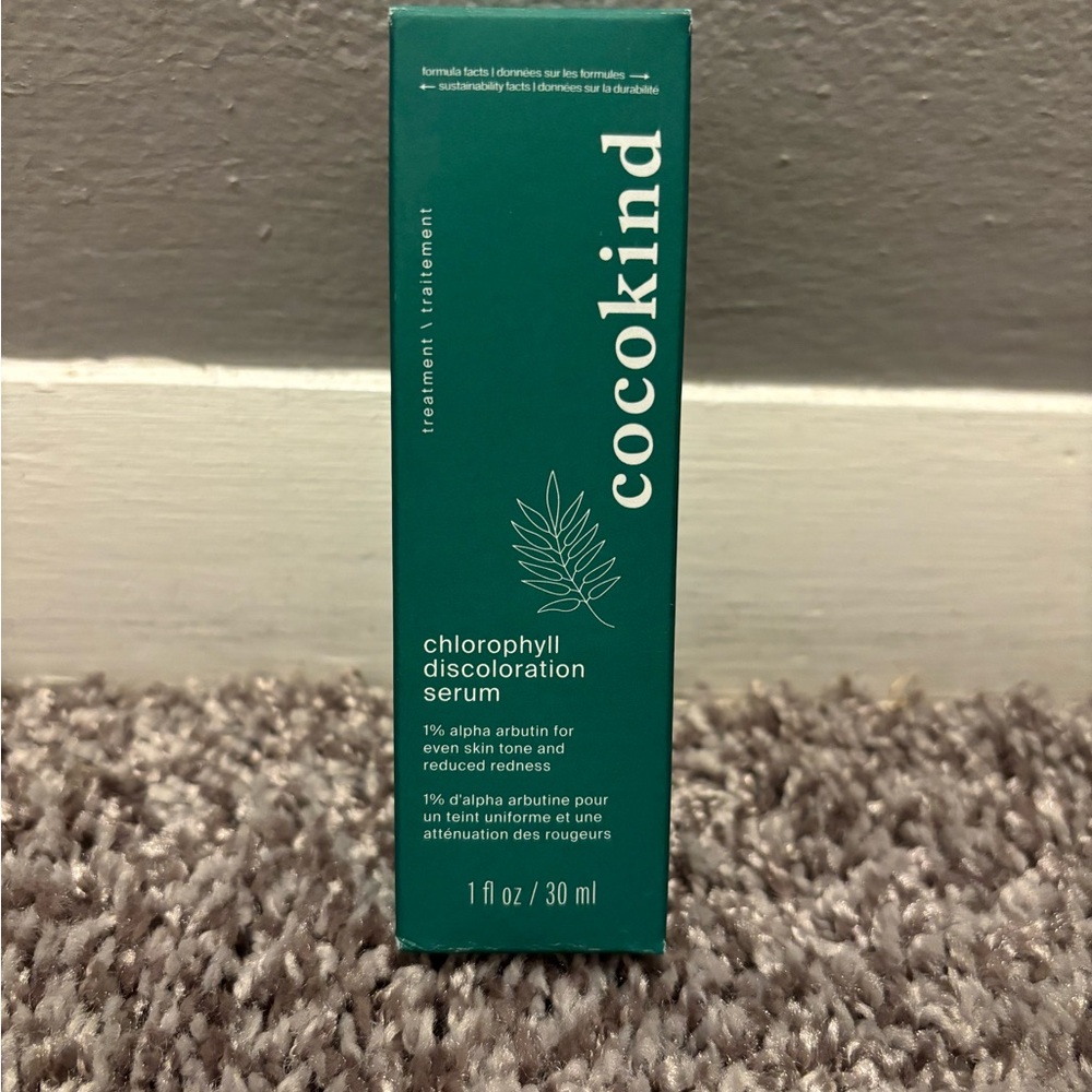 Cocokind Chlorophyll Discoloration Serum.  Never used.  Smoke/pet free seller.